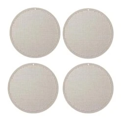 4" Round Cross Stitch Wood Canvas, 4ct. By Loops & Threads®
