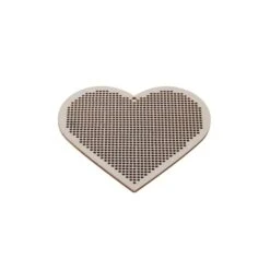 4" Heart Cross Stitch Wood Canvas, 4ct. By Loops & Threads® -Michaels Sale Store 10722095 3