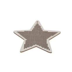 4" Star Cross Stitch Wood Canvas, 4ct. By Loops & Threads® 8 4" Star Cross Stitch Wood Canvas, 4ct. By Loops & Threads® -Michaels Sale Store 10722096 3