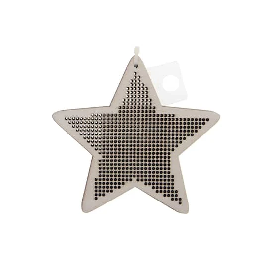 4" Star Cross Stitch Wood Canvas, 4ct. By Loops & Threads® 5 4" Star Cross Stitch Wood Canvas, 4ct. By Loops & Threads® - Image 5