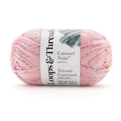 Carousel Twist™ Yarn By Loops & Threads® Tickled Pink