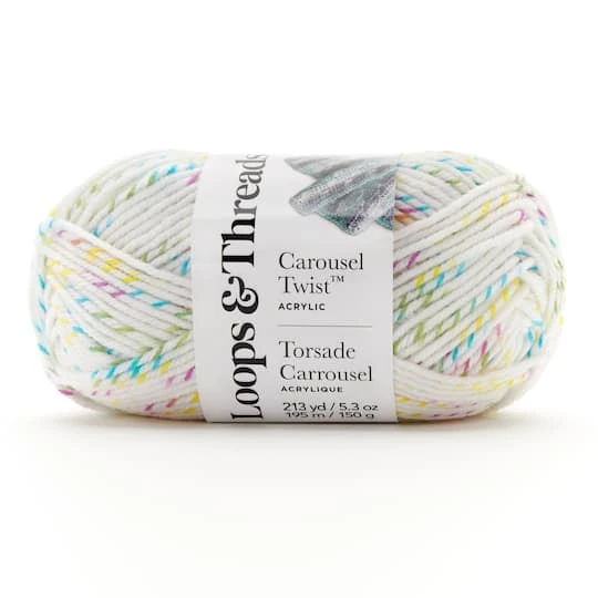 Carousel Twist™ Yarn By Loops & Threads® Birthday Cake 1 Carousel Twist™ Yarn By Loops & Threads® Birthday Cake