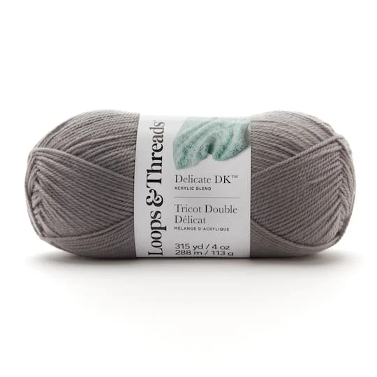 Delicate DK™ Yarn By Loops & Threads® Gray 1 Delicate DK™ Yarn By Loops & Threads® Gray