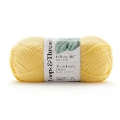 Delicate DK™ Yarn By Loops & Threads® Lemon