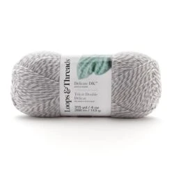 Delicate DK™ Yarn By Loops & Threads® Gray Marl