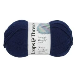 Snuggly Wuggly™ Yarn By Loops & Threads® Navy Blue