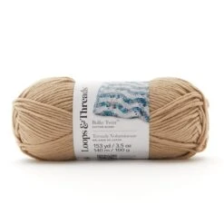 Bulky Twist™ Solid Yarn By Loops & Threads® Tan
