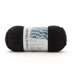 Bulky Twist™ Solid Yarn By Loops & Threads® Black