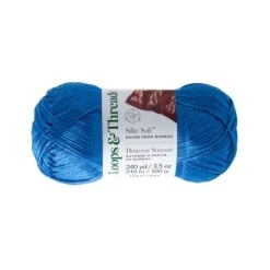 Silky Soft™ Yarn By Loops & Threads® Cobalt