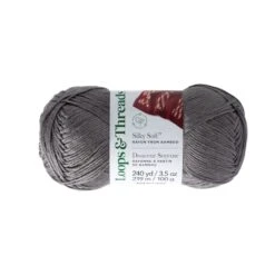 Silky Soft™ Yarn By Loops & Threads® Smoke