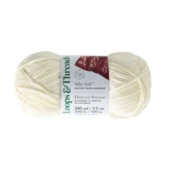 Silky Soft™ Yarn By Loops & Threads® Winter White