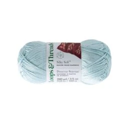 Silky Soft™ Yarn By Loops & Threads® Ice Blue