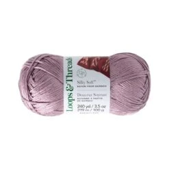 Silky Soft™ Yarn By Loops & Threads® Mauve