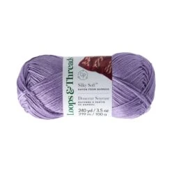 Silky Soft™ Yarn By Loops & Threads® Violet
