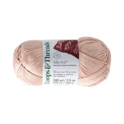 Silky Soft™ Yarn By Loops & Threads® Rose Dust