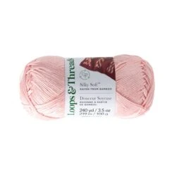 Silky Soft™ Yarn By Loops & Threads® Pink Pearl