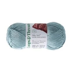 Silky Soft™ Yarn By Loops & Threads® Mineral Blue