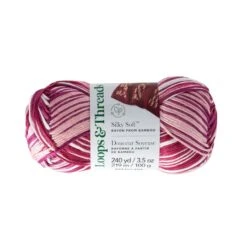 Silky Soft™ Multi Yarn By Loops & Threads® Carnation