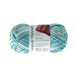 Silky Soft™ Multi Yarn By Loops & Threads® Turquoise