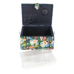 11.5" Blue Floral Sewing Basket By Loops & Threads® -Michaels Sale Store 10736829 3