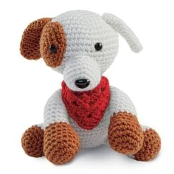 Intermediate Dog Amigurumi Crochet Kit By Loops & Threads®