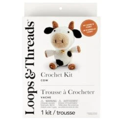 Intermediate Cow Amigurumi Crochet Kit By Loops & Threads® -Michaels Sale Store 10738779 2