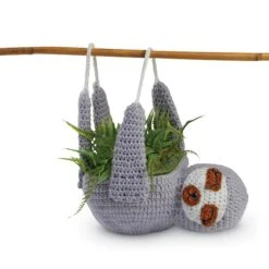Intermediate Sloth Planter Crochet Kit By Loops & Threads®