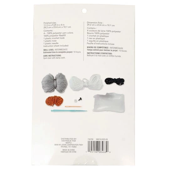 Intermediate Sloth Planter Crochet Kit By Loops & Threads® 5 Intermediate Sloth Planter Crochet Kit By Loops & Threads® - Image 5