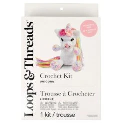 Intermediate Unicorn Amigurumi Crochet Kit By Loops & Threads® -Michaels Sale Store 10738781 2