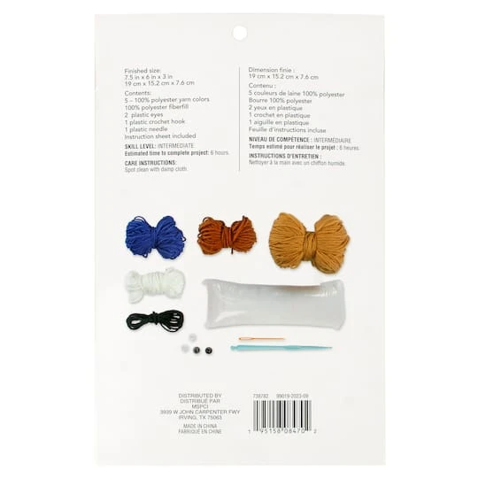 Intermediate Sloth Amigurumi Crochet Kit By Loops & Threads® 5 Intermediate Sloth Amigurumi Crochet Kit By Loops & Threads® - Image 5