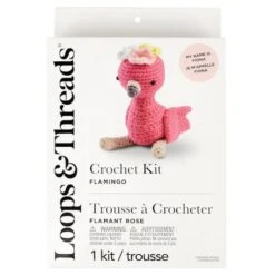 Intermediate Flamingo Amigurumi Crochet Kit By Loops & Threads® -Michaels Sale Store 10738784 2