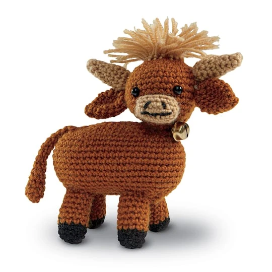 Intermediate Highland Cow Amigurumi Crochet Kit By Loops & Threads® 2 Intermediate Highland Cow Amigurumi Crochet Kit By Loops & Threads® - Image 2