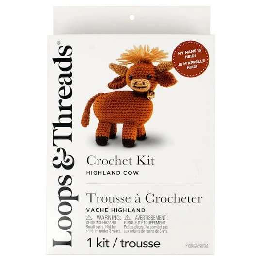 Intermediate Highland Cow Amigurumi Crochet Kit By Loops & Threads® 4 Intermediate Highland Cow Amigurumi Crochet Kit By Loops & Threads® - Image 4