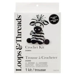 Intermediate Zebra Amigurumi Crochet Kit By Loops & Threads® -Michaels Sale Store 10738788 2