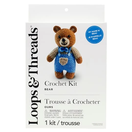 Intermediate Bear Amigurumi Crochet Kit By Loops & Threads® 3 Intermediate Bear Amigurumi Crochet Kit By Loops & Threads® - Image 3