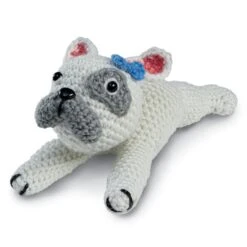 Intermediate Bulldog Amigurumi Crochet Kit By Loops & Threads®
