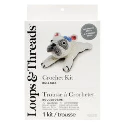 Intermediate Bulldog Amigurumi Crochet Kit By Loops & Threads® -Michaels Sale Store 10738794 2