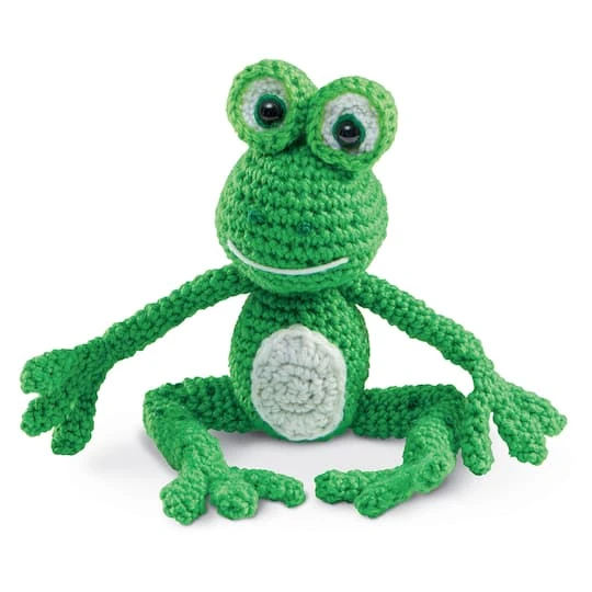Intermediate Frog Amigurumi Crochet Kit By Loops & Threads® 1 Intermediate Frog Amigurumi Crochet Kit By Loops & Threads®