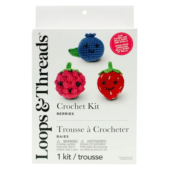 Intermediate Berries Amigurumi Crochet Kit By Loops & Threads® 3 Intermediate Berries Amigurumi Crochet Kit By Loops & Threads® - Image 3