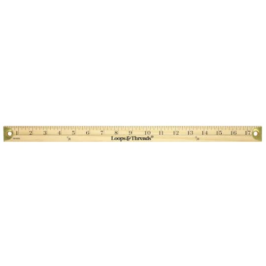18" Wooden Ruler By Loops & Threads® 1 18" Wooden Ruler By Loops & Threads®