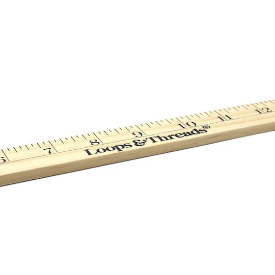 18" Wooden Ruler By Loops & Threads® 4 18" Wooden Ruler By Loops & Threads® - Image 4