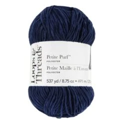 Petite Purl™ Yarn By Loops & Threads® Navy Blue