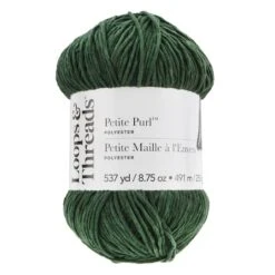 Petite Purl™ Yarn By Loops & Threads® Forest Green