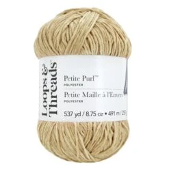 Petite Purl™ Yarn By Loops & Threads® Tan