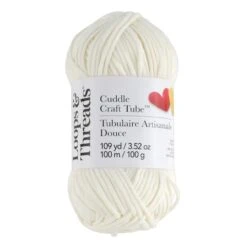 Cuddle Craft Tube™ Yarn By Loops & Threads® Marshmallow Magic