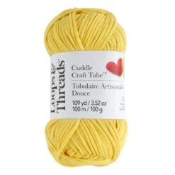 Cuddle Craft Tube™ Yarn By Loops & Threads® Daffodil Delight