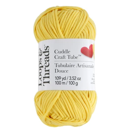 Cuddle Craft Tube™ Yarn By Loops & Threads® Daffodil Delight 1 Cuddle Craft Tube™ Yarn By Loops & Threads® Daffodil Delight