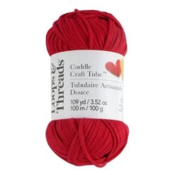Cuddle Craft Tube™ Yarn By Loops & Threads® Ladybug Love