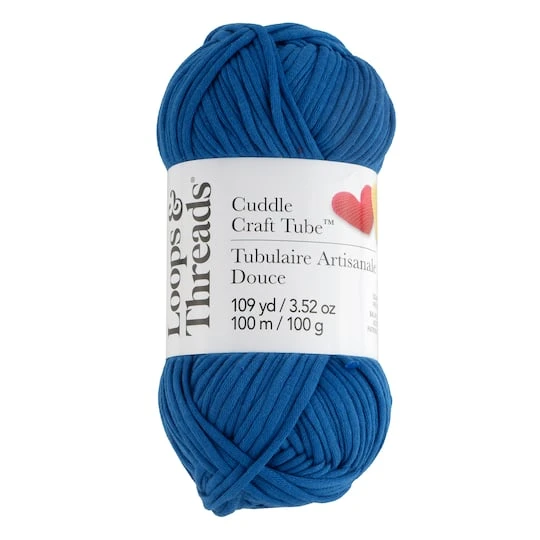 Cuddle Craft Tube™ Yarn By Loops & Threads® Blueberry Blitz 1 Cuddle Craft Tube™ Yarn By Loops & Threads® Blueberry Blitz