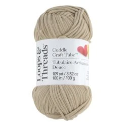 Cuddle Craft Tube™ Yarn By Loops & Threads® Desert Dune